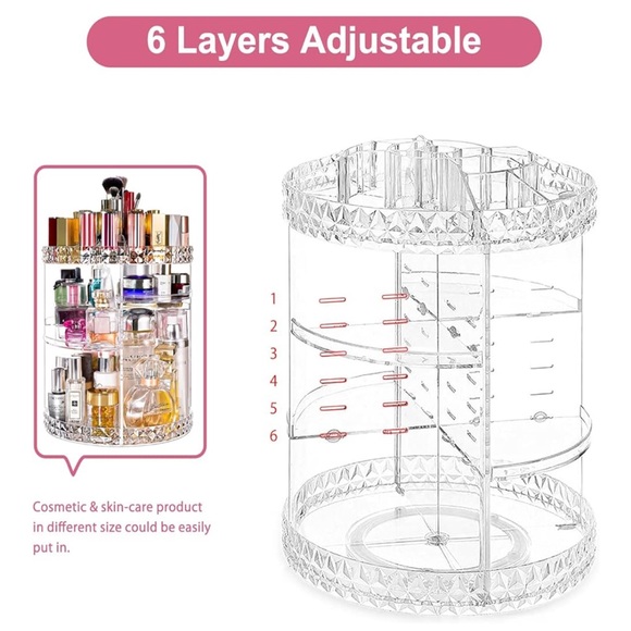Clear Rotating Organizer - Picture 2 of 3